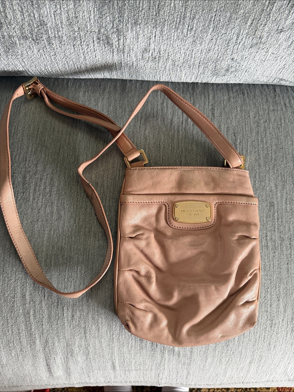 Michael Kors Blush Leather Crossbody Bag